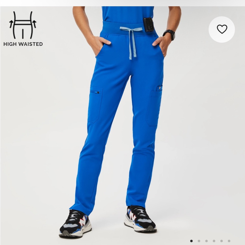 Figs  - Royal Blue color HYola Skinny Scrub Pants
Med-rise